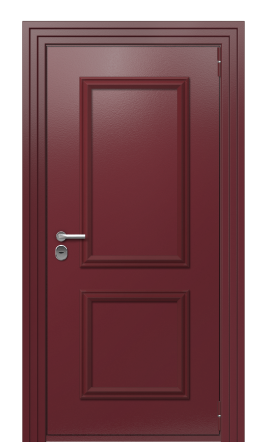 Дверь TermoPlus Ral 3005 Тёмно-красная 227