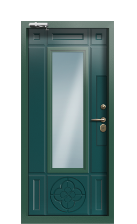 Дверь TermoPlus Ral 6028 Зелёное сукно 542