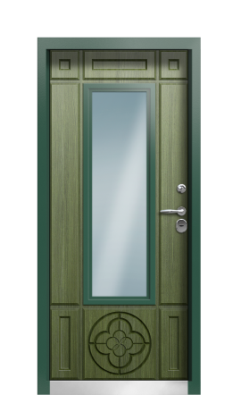 Дверь TermoPlus Patina Тёмно-зелёное 965