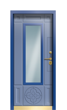 Дверь TermoPlus Ral 9005 Ral 5014 974