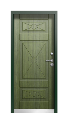 Дверь TermoPlus Patina Тёмно зелёное 452