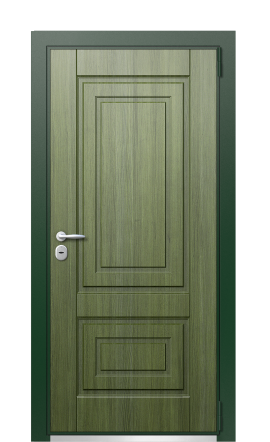 Дверь TermoWood Patina Тёмно Зелёное 424