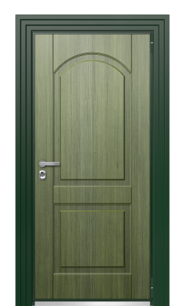 Дверь TermoWood Patina Тёмно Зелёное 423