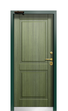 Дверь TermoWood Ral 6028 Тёмно-зелёное 585