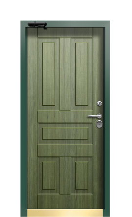 Дверь TermoWood Patina Тёмно Зелёное 425