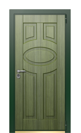 Дверь TermoWood Patina Тёмно Зелёное 425