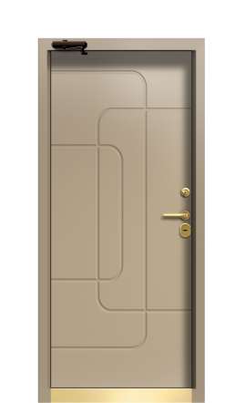 Дверь TermoWood Ral 8025 Securemme 605