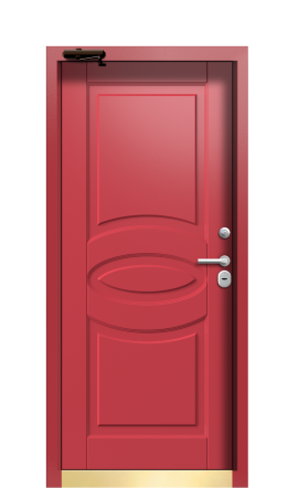 Дверь TermoWood Ral 3005 Тёмно-Красный 556