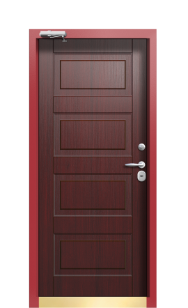 Дверь TermoPlus Ral 3031 Тёмно-красный 520