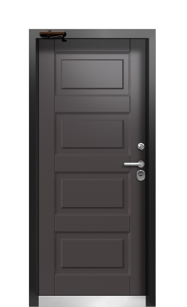 Дверь TermoWood Ral 9005 Ral 8019 602