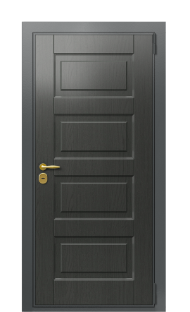 Дверь TermoWood Ral 7043 Темный мрамор (глянец) 1506