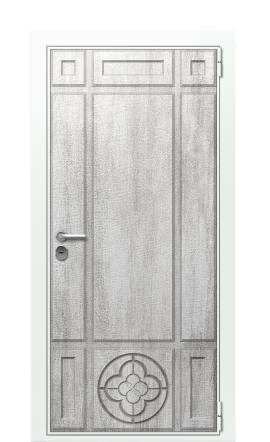 Дверь TermoWood Ral 9003 Джут Белый 271