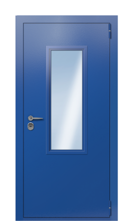 Входная дверь TermoPlus Ral 5005 Woodline Темно-синяя 2703