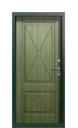 Дверь TermoWood Patina Woodline Темно-Зеленое 2644
