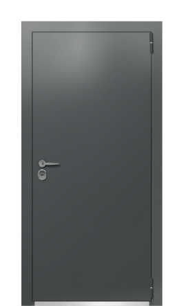 Дверь TermoPlus Ral 7043 Серый Антрацит 229