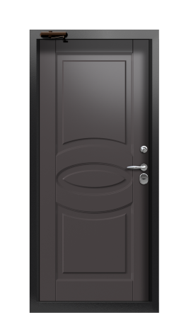 Дверь TermoWood Ral 9005 Венге 557