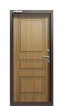 Дверь TermoPlus Ral 8017 Дуб 524