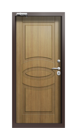 Дверь TermoPlus Ral 8017 Дуб 523