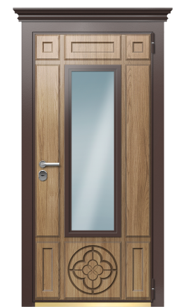 Дверь TermoWood Ral 8017 Грецкий Орех 429