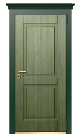 Дверь TermoWood Patina Тёмно Зелёное 313