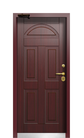 Дверь TermoWood Ral 3005 Тёмно Красный 552