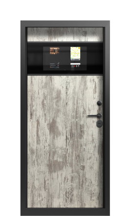 Входная дверь TermoWood Woodline Темно-синий, Terma Дуб винтаж
