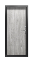 Дверь Termo Ral 9005 Морадо сереберистый 860 вид внутри