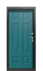 Дверь Termo Ral 6005 Морская волна 1450 вид внутри