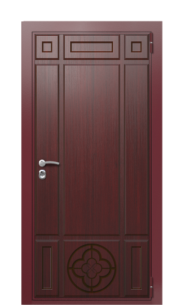 Дверь TermoWood Ral 3005 Темно-красный 1238