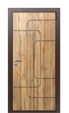 Дверь TermoWood Tobacco Греческий платан 706 вид снаружи