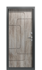 Дверь Termo Ral 7043 Джут 702 вид внутри