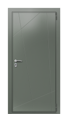 Дверь TermoWood Ral 7009 Kale 694 вид снаружи