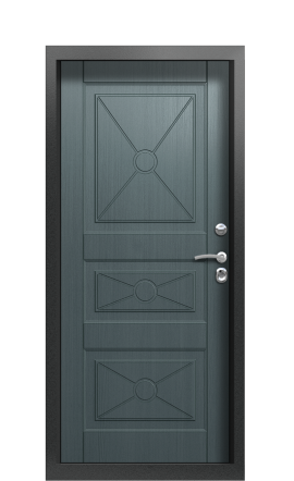 Входная дверь TermoPlus Silver Пепельный 1444