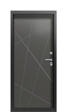 Дверь Termo Collori Ral 3031 Decoline Grey matt Vesuvio вид внутри