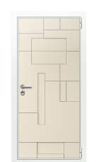 Дверь TermoWood Ral 9003 RAL 3031 1266 вид снаружи