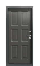 Дверь Termo Ral 7043 Grey matt 1380 вид внутри