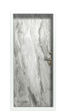 Дверь Termo Ral 6028 Белый мрамор 783 вид внутри