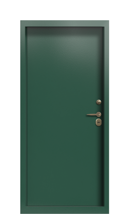 ДверьTermo Metal Delmare/Ral 6028 вид внутри