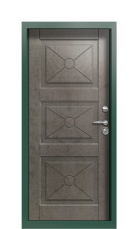 Дверь Termo Patina Бетон Тёмный 487 вид внутри