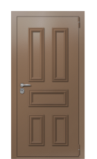 Дверь Termo Ral 8025 Ral 9003 202 вид снаружи