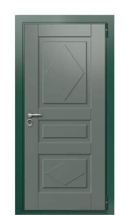 Дверь TermoWood Ral 6005 RAL 7009 1254