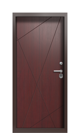 Дверь TermoWood Ral 8017 Темно-красная 1166
