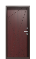 Дверь Termo Ral 8017 Темно-красный 1166 вид внутри