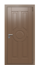 Дверь TermoWood Ral 8025 RAL 8025 1277 вид снаружи