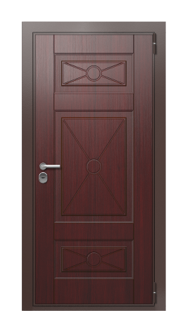 Дверь TermoWood Ral 8017 Темно-красная 1166
