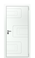 Дверь TermoWood Ral 9003 Collori Ral 9003 2642 вид снаружи