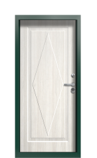 Дверь Termo Ral 6005 Белая эмаль 1283 вид внутри