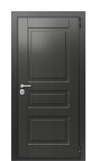 Дверь TermoWood Decoline premium графитовое дерево vesuvio pyramide вид снаружи