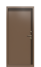 Дверь Termo Ral 8025 Securemme 1324 вид внутри