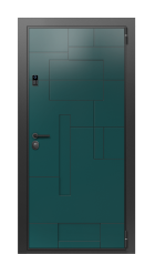 Дверь TermoWood Collori Зеленое сукно, Collori Слоновая кость вид снаружи